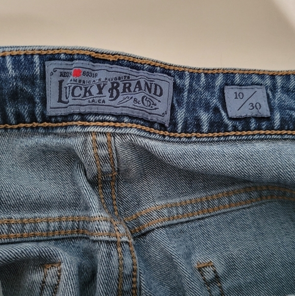 Lucky Brand Womens The High Rise Tomboy Medium Wash Distressed Jeans - Picture 7 of 10